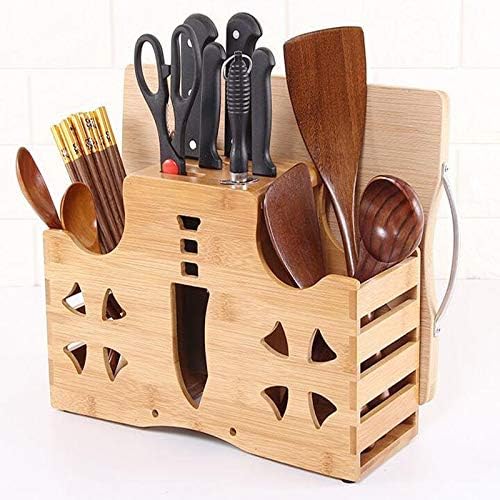 Kitchen Holder Multifunction Rack Chopping Blocks Fork Block Stand Wood