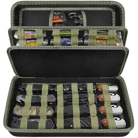 ANKHOH Knife Display Case for 56+ Knives Cover