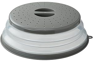 Upgraded Collapsible Microwave Lid for Food, BPA-Free Kitchen Splatter Cover