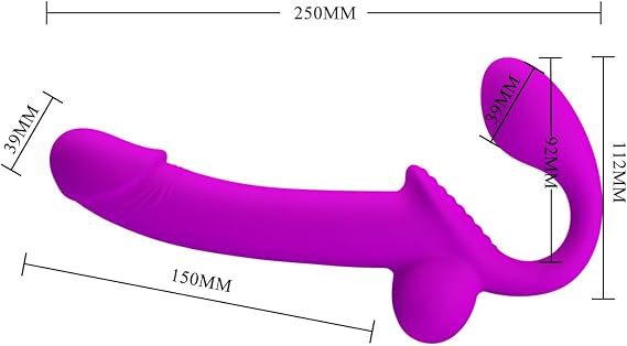 Çift Taraflı Strapless Su Fışkırtmalı Strap-On – Kelpie