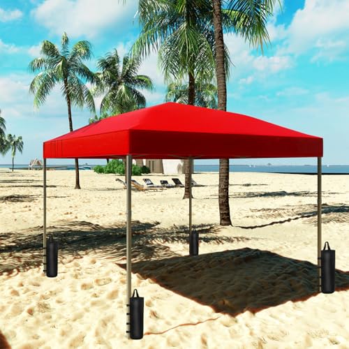 BuxiuGK Set of 4 Gazebo Sand Weights,Canopy Sandbag Weight Heavy Duty for Any Pop Up Tents,Canopy,Outdoor Patio,20 * 50cm,Black - Image 3