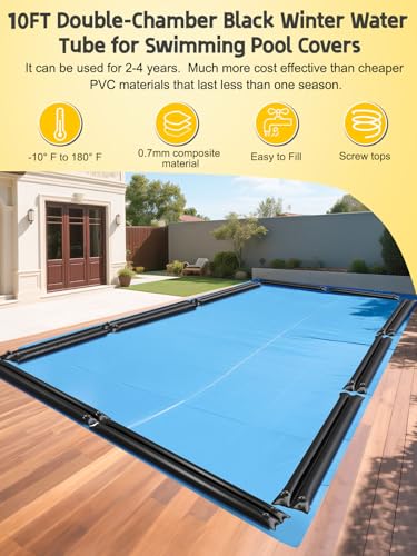 Couverture de piscine qui s'envole ? Utilisez nos tubes à eau de 3m