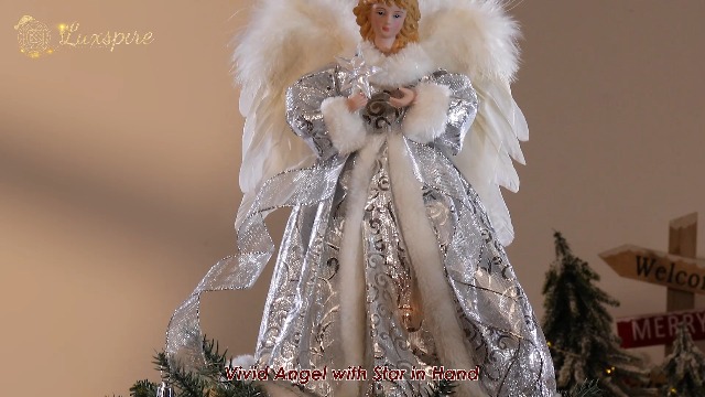 Amazon.com: Luxspire 12'' Christmas Tree Topper, Lighted