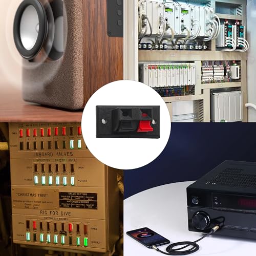 5 Piezas Bloque de Terminal de Altavoz 2 Pines miniatura 5