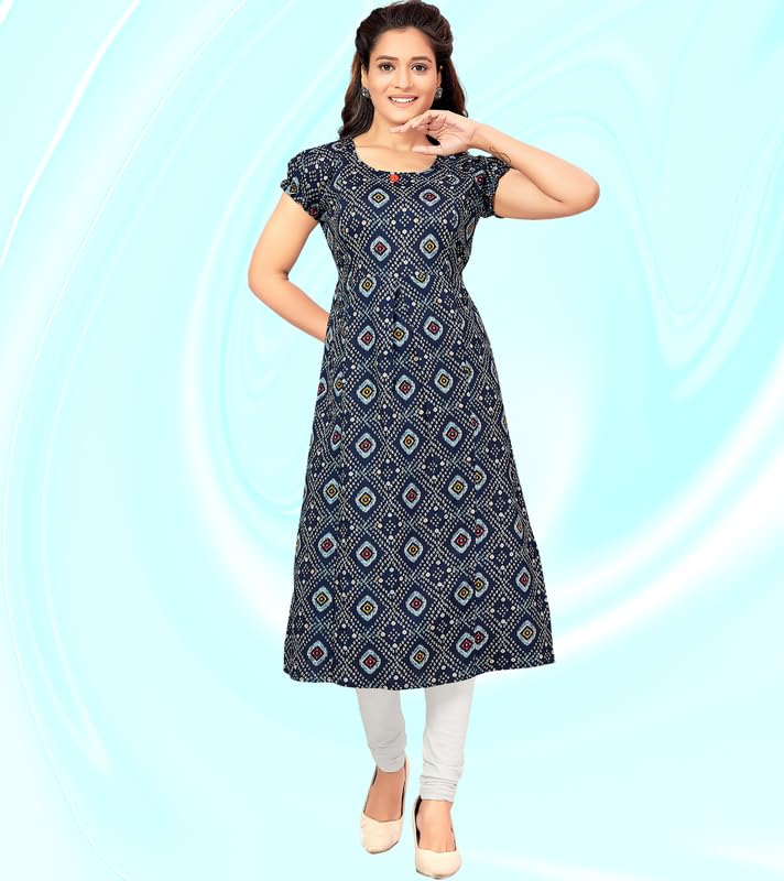 Image of RITIJYA Poly Cotton Straight Feeding Kurtis for Women with Zip | Maternity Kurta for Nursing & Pregnancy