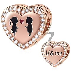 Rose Gold Boy and Girl in Love Charm