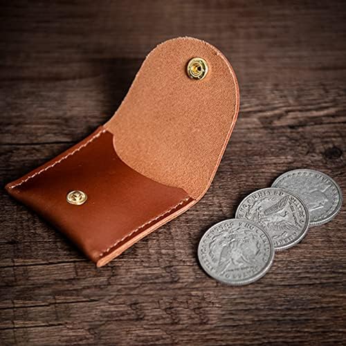 SUMAG Pocket Portal (Morgan Dollar Size) Magic Tricks Leather Coin Bag Magician Tools Close up Gimmicks Illusion Magic Accessory Props