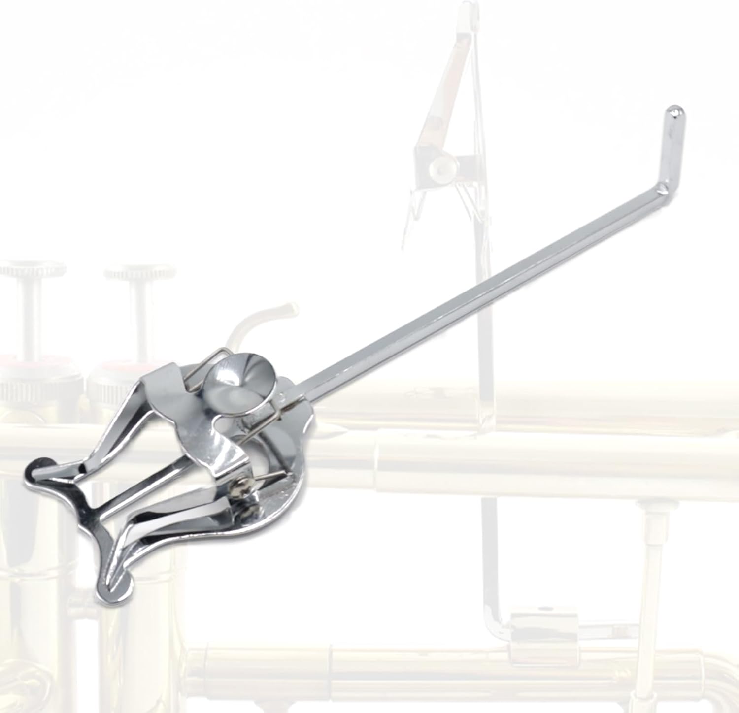 Cheerock Trumpet Horn Marching ClampOn Lyre, Silver Metal