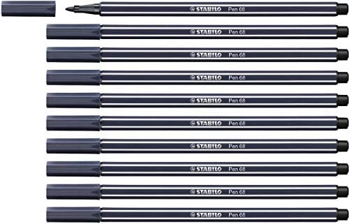 Wysokiej jakości flamaster - STABILO Pen 68 opakowanie 10 szt. kolor czarny