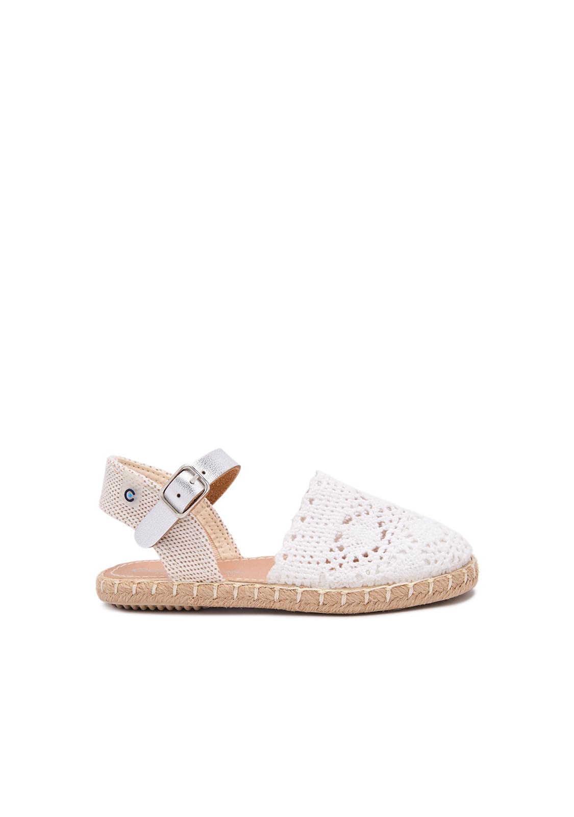 Conguitos - Espadrillas Ricamate per Bambine (Bianco/Taglia 23) per Bambina (Bianco/Taglia 23)