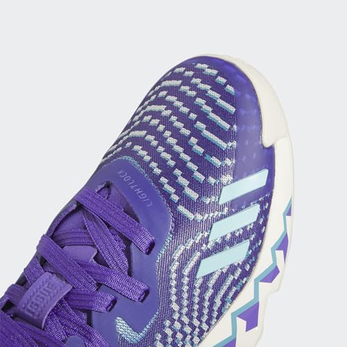 ADIDAS Herren D.O.N. Issue 4 Sneaker, Purple Rush/Off White/Clear Aqua, 42 2/3 EU – Ansicht 4