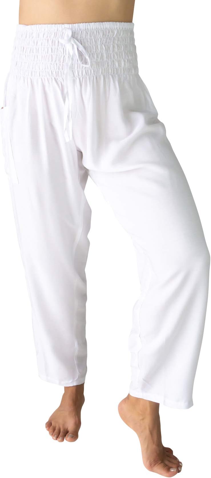 PIYOGAWomens Comfy Lounge Pants Straight Leg High Waisted w Pockets