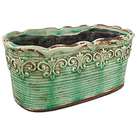 Beitewei Rectangular Ceramic Orchid Plant Pot Cover