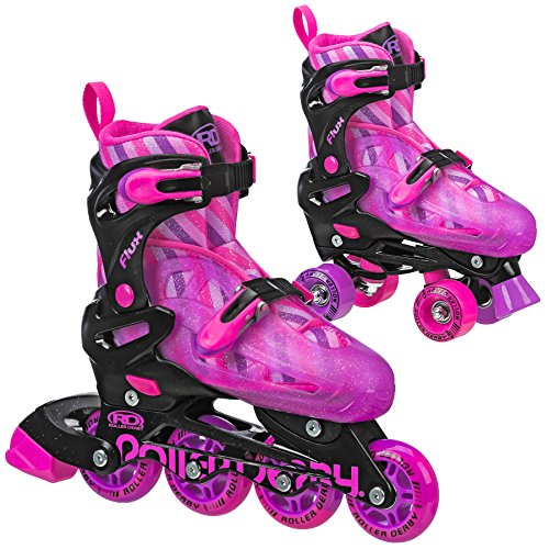 Flux Girls 2N1 Inline/Roller Combo Skate Small (12-2)