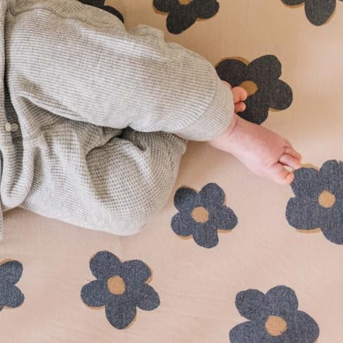 Image of Premium Fitted Knit Crib Sheet /Toddler Sheet Gemma in Tan by Copper Pearl