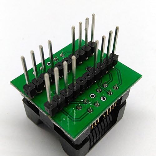 Double SOP8 SOIC8 SO8 Programming Socket Pin 16 Pitch 1.27mm IC Body Width 5.4mm 209mil Flash Test Socket Adapter
