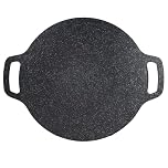 Packool 13.4 in Korean BBQ Grill Pan, Stainless Steel BBQ Grill Pan with Handles, Indoor and Outdoor Use, Griddle for Gas or Induction Ranges