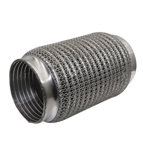 Silenciador de coche universal con fuelle de malla de acero de 63mm-203mm 4