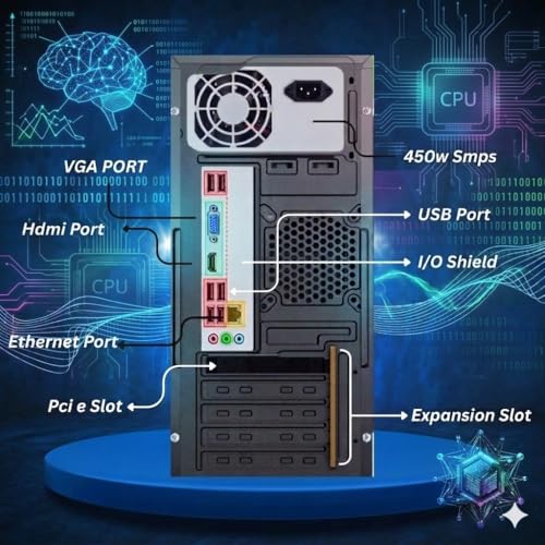 Image of Assembled i5 Desktop PC | Core i5-3470 3rd Gen | 8GB DDR3 RAM | 256GB SSD | HDMI | VGA | Ethernet | Windows 11 Pro | Office 2024 | 2 Years Warranty | for Office & Home Use