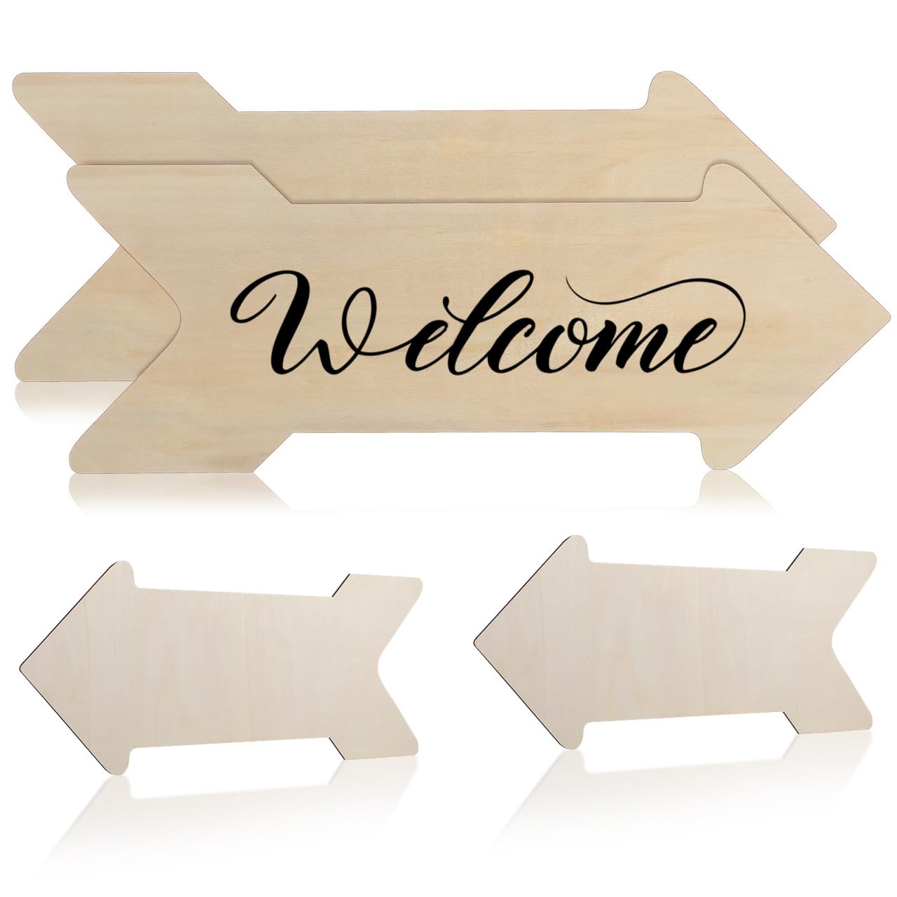 Flèches en bois loisirs créatifs pour activités et graffitis