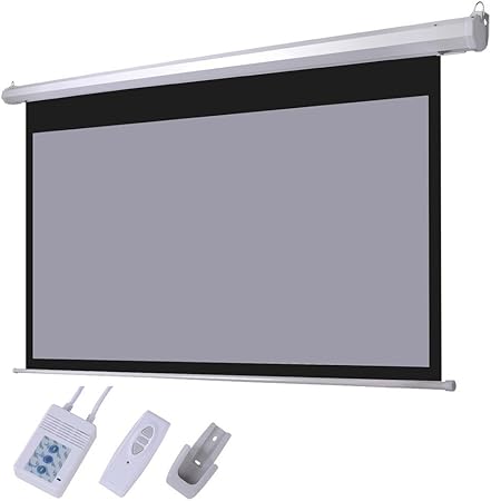 Amazon Co Jp 100インチ16 9グレー材質折りたたみ式電動電動式プロジェクタースクリーン リモートhd 家電 カメラ
