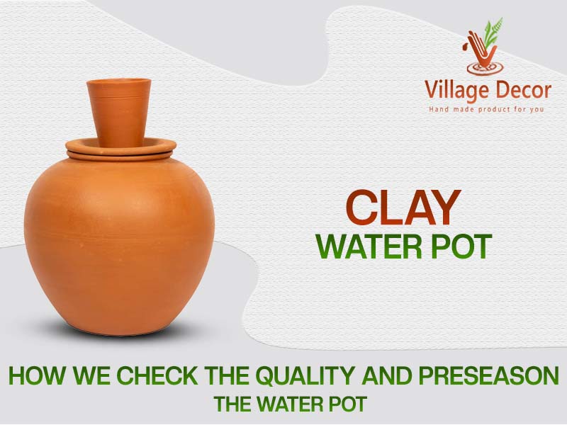 Amazon.com: Village Decor Terracotta Water pot With Lid & Glass