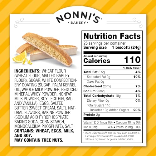 Nonni'S Limone Biscotti Italian Cookies Tub thumb #5