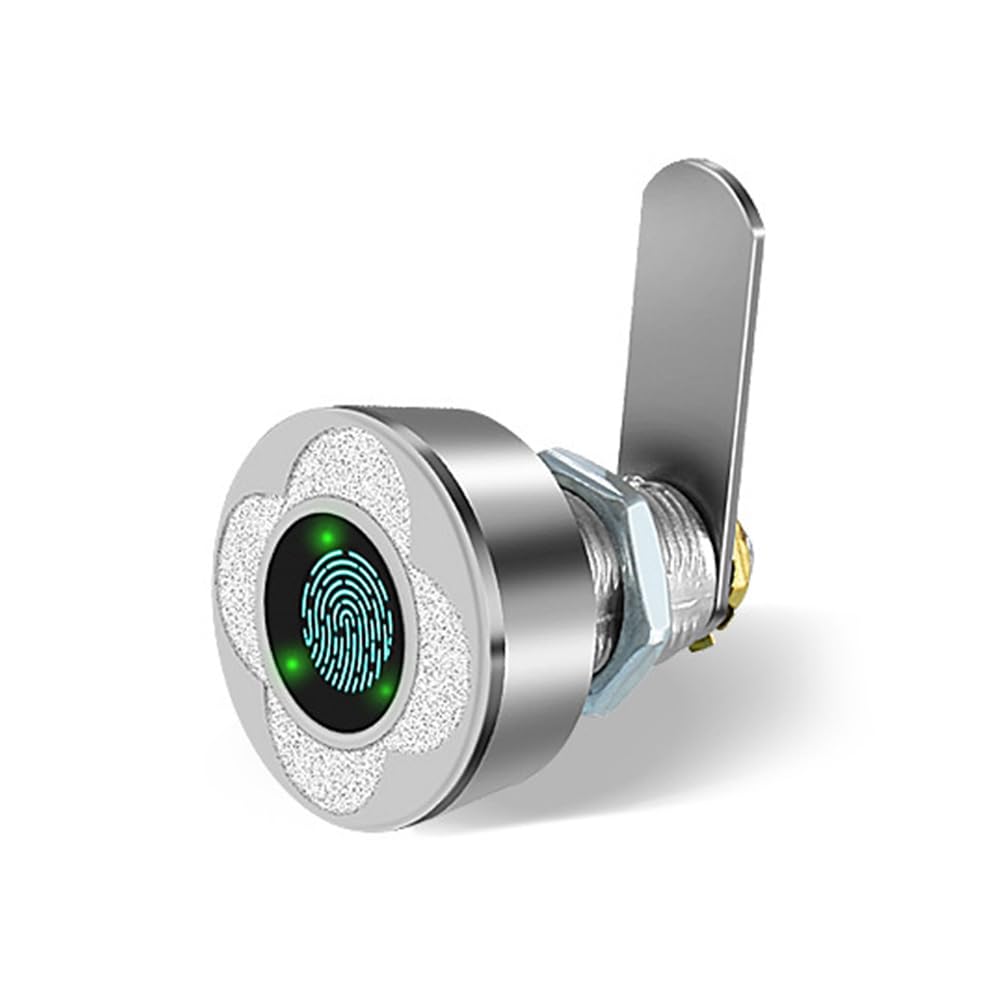 Aundhegrtt Silver Fingerprint Lock Cabinet Drawer Lock Indoor Security Lock Mailbox Lock For Indoor Use