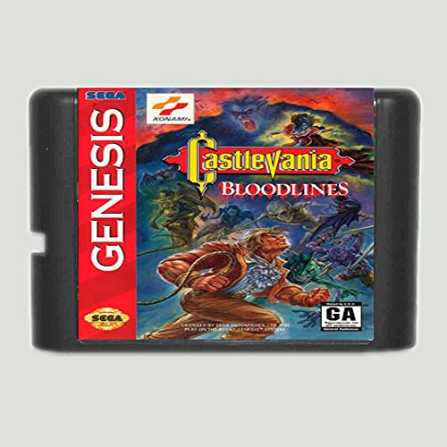 Royal Retro Castlevania Bloodlines 16 bit Game Card For Sega MegaDrive & Genesis System (EUR Shell)