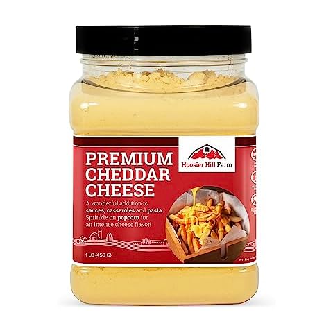 Hoosier Hill Farm Premium Cheddar Cheese Powder (No Artificial Colors), 1LB (Pack of 1) Cover