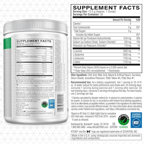 image for Xtend XTEND Original BCAA Powder 7g BCAA and 2.5g L-Glutamine, Sugar F