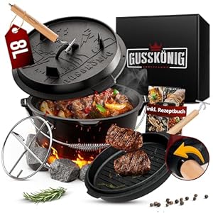 GUSSKÖNIG Dutch Oven Set 8 Liter