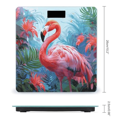 Báscula digital para baño con diseño Flamingo miniatura 2