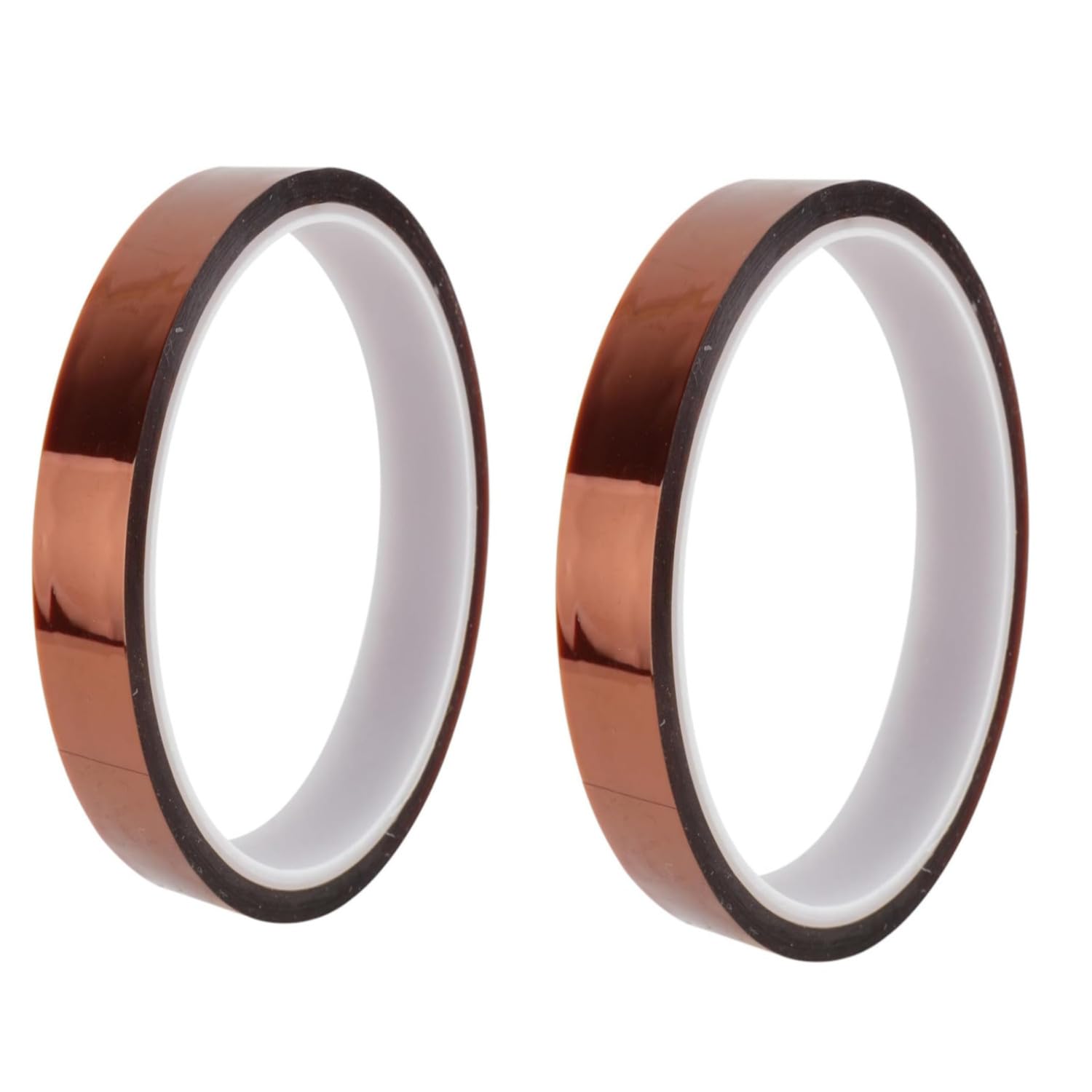 Jjiaolinin Brown High Temp Tape,2 Rolls 10Mm X 33M Kapton Tape Heat Resistant High Temperature Polyimide Tape For Masking, Soldering, Powder Coating, Sublimation And Insulating Circuit Boards Etc