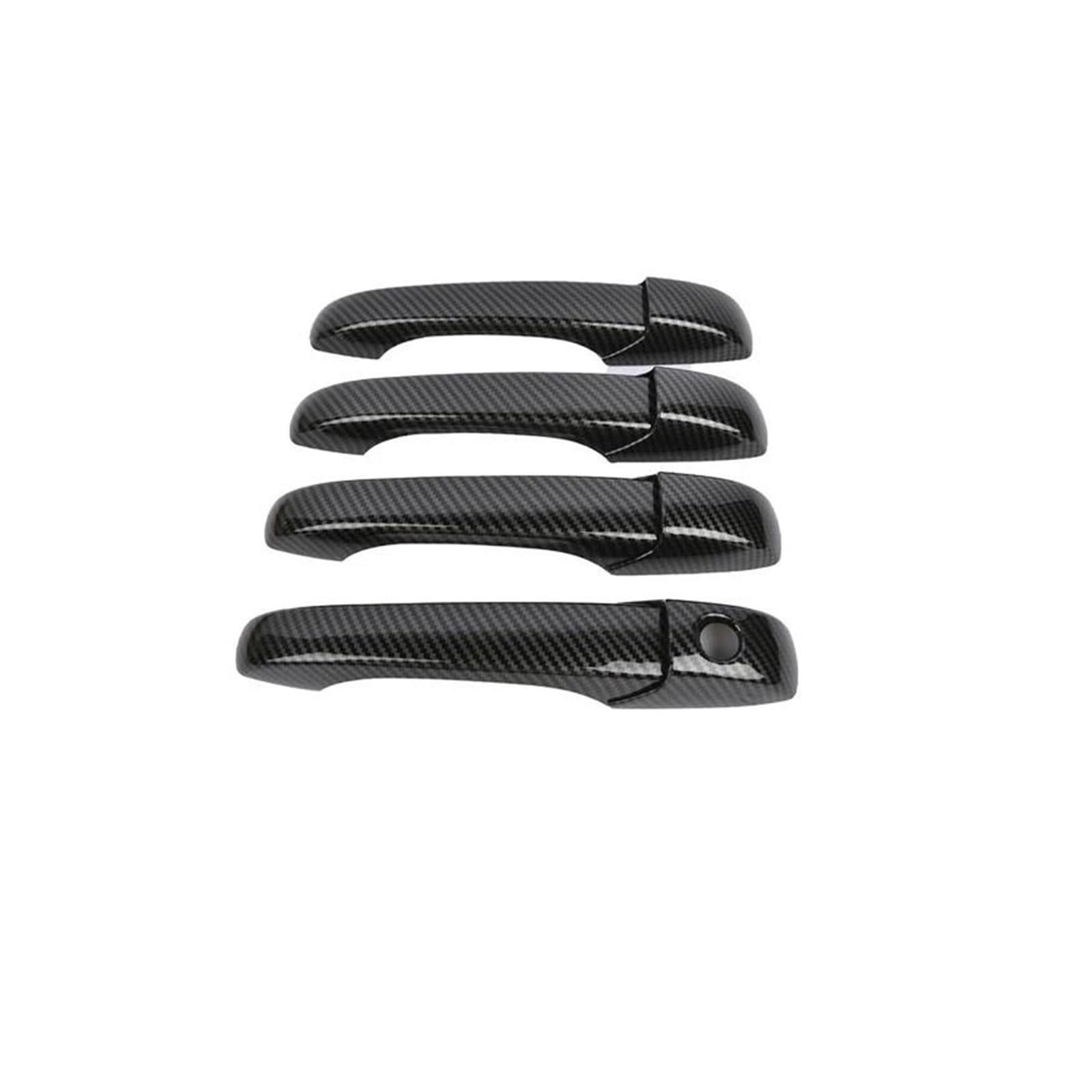 Lzbzhb Carbon Fiber 4Pcs Car Exterior Outsidedoor Handle For Chrysler 300 For 300C 2005~2010 Chrome Car Door Handle Cover Trim(Carbon Fiber 4Pcs)