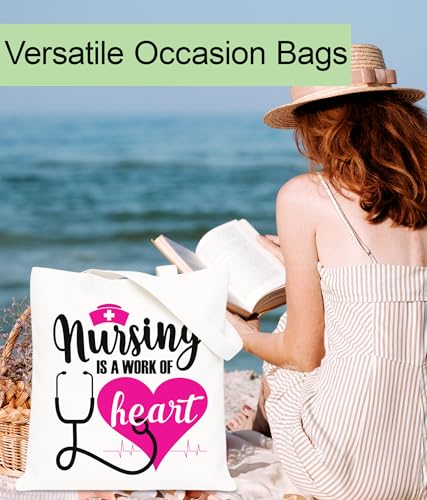 Image of Aesthetic Tote Bag for Women Girls, Stylish Tote Bag for Friends Besties Coworker