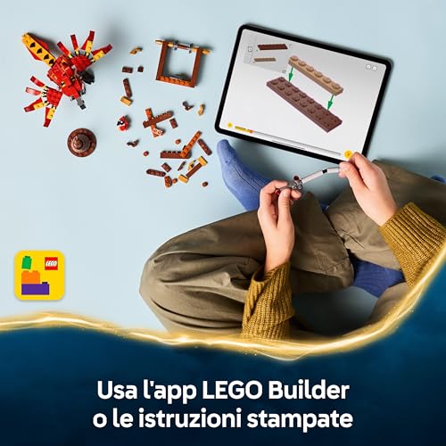 Harry Potter Fanny: la Fenice di Albus Silente Giocattolo - Set Play & Display con Figura di Uccello - con Cappello Parlante e Spada di Grifondoro - Regalo per Bambine e Bambini da 8 Anni - 76448 - Lego - Immagine 5