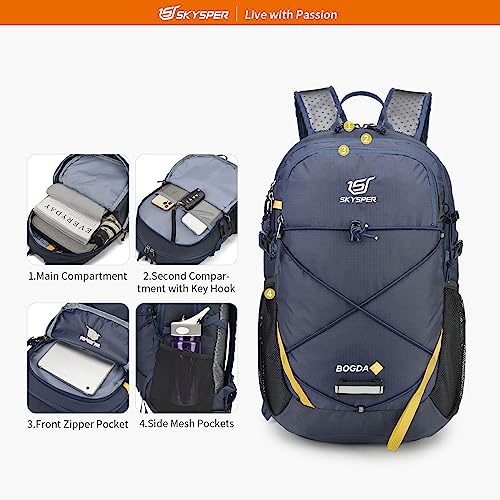 Image of SKYSPER Small Hiking Daypack, 20L Lightweight Travel Backpacks Day Hike Pack with Waist Strap for Women Men