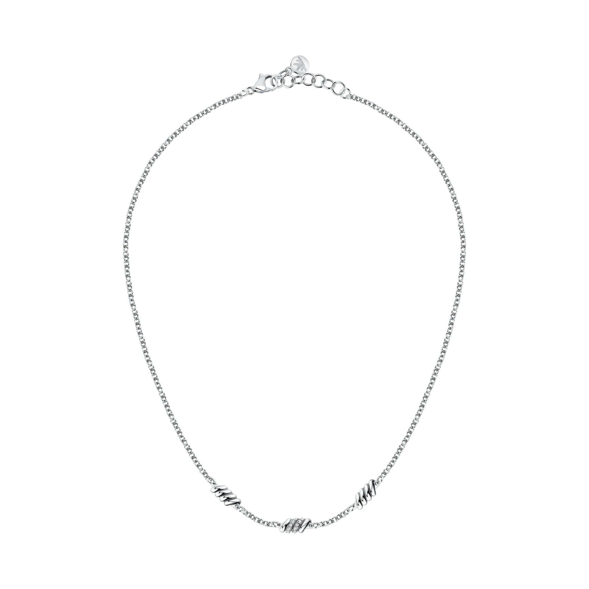 Morellato Collana Donna in Acciaio, Cristalli, Collezione Torchon - SAWZ03