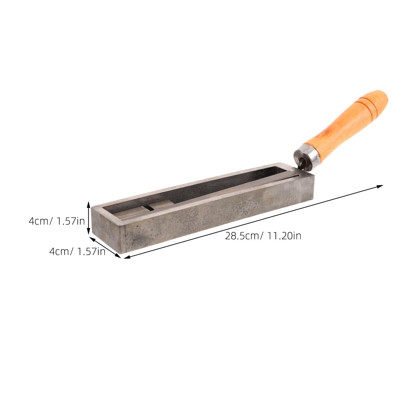 Graphitformen zum Gießen von Metall in Streifenform mit Holzgriff Schnelles Erhitzen und Gießen für Keramik und Glasindustrie