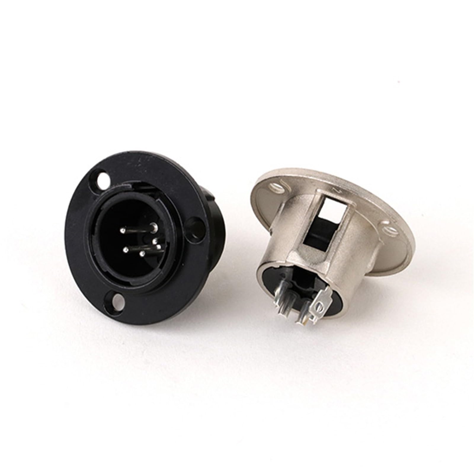 10 Uds redondo 3/4/5 pines XLR macho/hembra montaje en Panel chasis del zócalo Audio Jack micrófono Cable Terminal conectores de Cable (Size : 5xC1054-5xC1055)