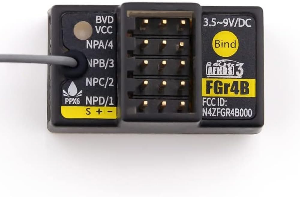 Flysky FGr4B Receiver 2.4GHz 4 Channel Receiver for Flysky AFHDS3 PL18 NB4 NB4 Lite Transmitter