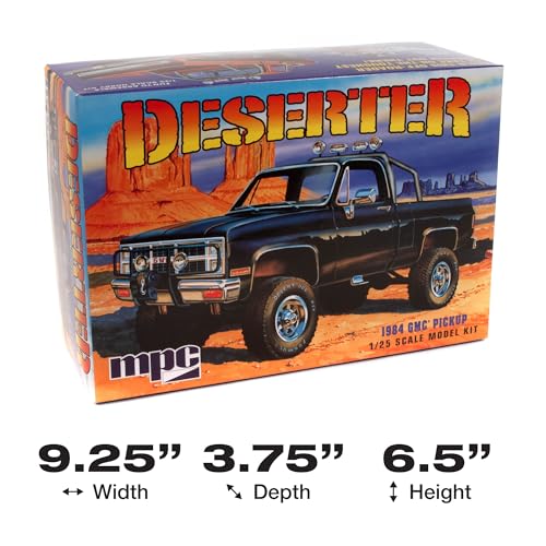 MPC MPC848 1:25 Scale 1984 GMC Pickup Noir Version kit de modèle réduit automobile - 5