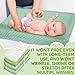 Peryiter 4 Pcs Changing Pad Cover 16 x 32 Inch Ultra Soft Dots Plush Changing Table Covers for Baby Girls and Boys(Green Series Colors,Leaf)