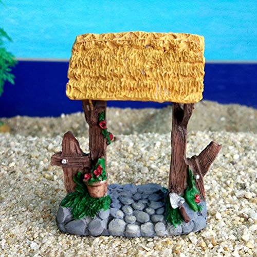 HEALLILY Modelo de Resina Mini Portão de Jardim Móveis Em Miniatura para O Jardim de Fadas Ornamento