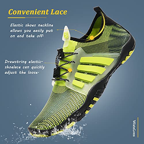 Image of WateLves Water Shoes Mens Womens Beach Swim Shoes Quick-Dry Aqua Socks Pool Shoes for Surf Yoga Water Aerobics