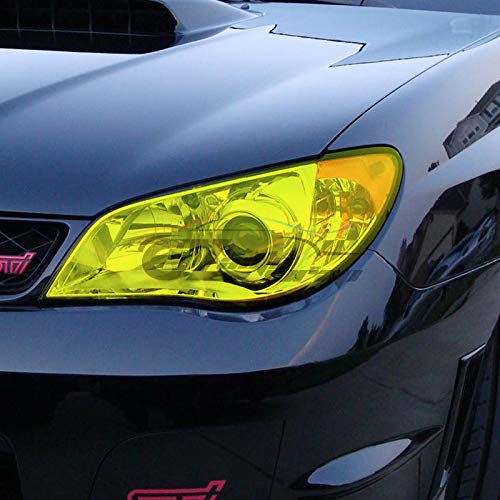 Ezauto Wrap Free Tool Kit 12"X60" (1Ft X 5Ft) Glossy Clear Transparent Headlight Taillight Fog Light Side Marker Vinyl Tint Film Self Adhesive #TOP3