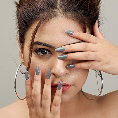 Image of FYORR 15ML Quick Dry Long Lasting Smooth Finish Nail Polish (Grey Perfecto)