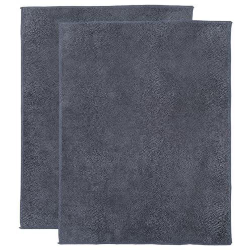 GORGECRAFT 2pcs Chamois Serviette de Lavage de Voiture en Daim Chiffon de Nettoyage de Lunettes en Fibre 40x29cm Absorbant Séchage Rapide Chiffon de Lavage de Voiture Lisser Les Rebords de Casseroles