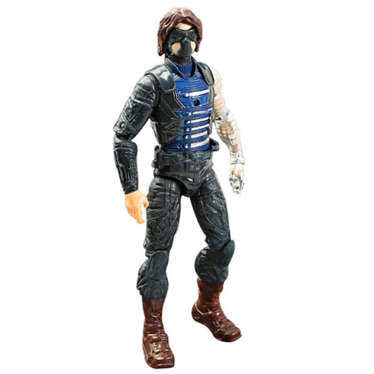 6.27 inch Movie Superhero Action Figures Toys Characters Perfect for Themed Parties for Kids Ages 3 and Up (16cm Winter Soldier)